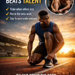 Discipline beats talent in sports.